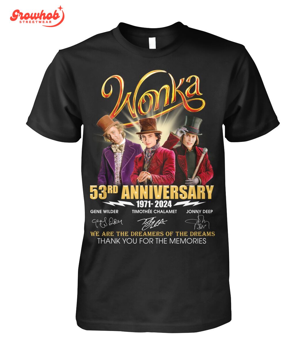 Wonka 53rd Anniversary Dreamers Of The Dream T-Shirt