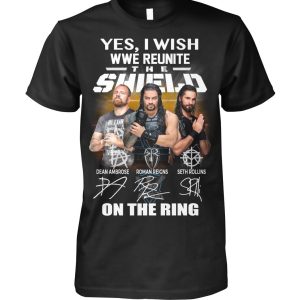 WWE The Shield dean Ambrose Roman Reigns Seth Rollins T-Shirt