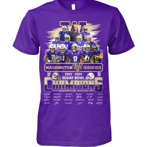 2023-2024 Washington Huskies Sugar Bowl Champions T-Shirt