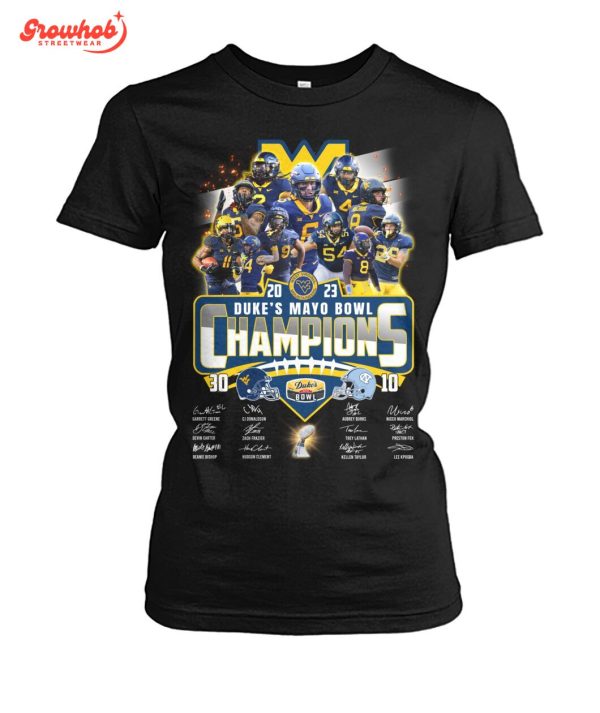 2023 Michigan Wolverines Duke’s Mayo Bowl Champions Fan T-Shirt