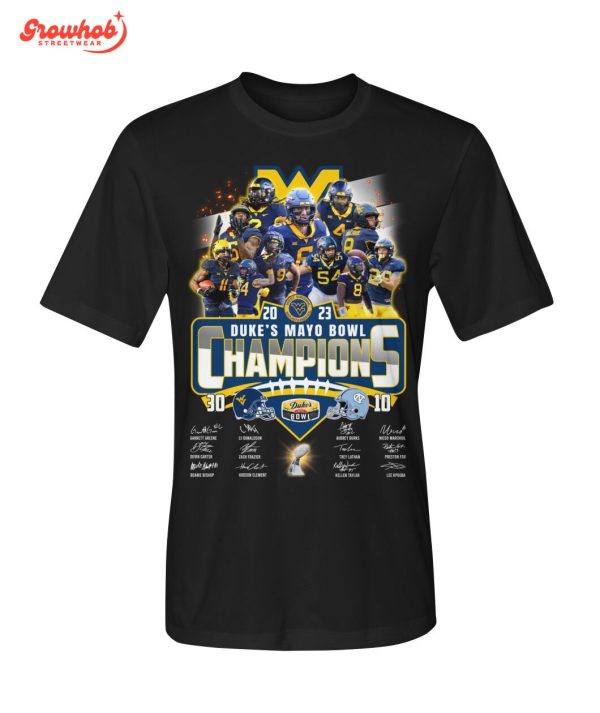 2023 Michigan Wolverines Duke’s Mayo Bowl Champions Fan T-Shirt