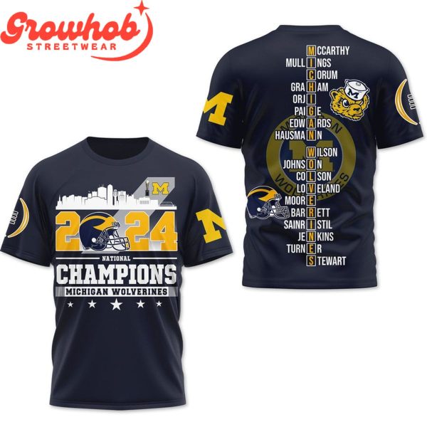 2024 Michigan Wolverines National Champions Hoodie Shirts Black Version