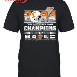 2024 Tennessee Volunteers Champions Cheez-it Citrus Bowl T-Shirt