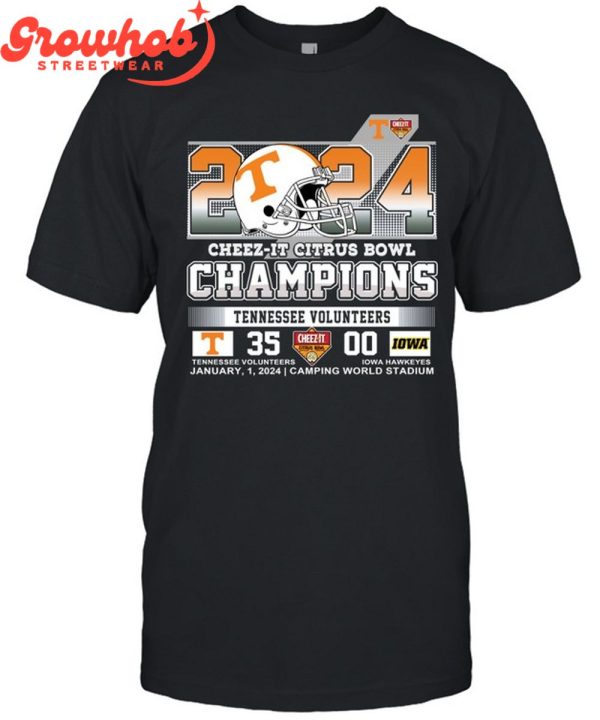 2024 Tennessee Volunteers Champions Cheez-it Citrus Bowl T-Shirt
