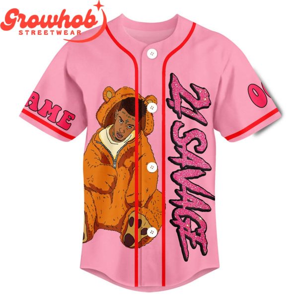 21 Savage Valentine Personalized Baseball Jersey