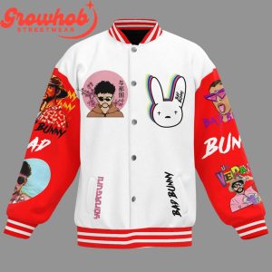 Bad Bunny Japan Valentine Baseball Jacket