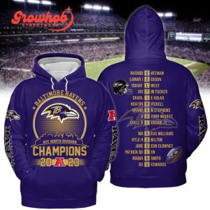 Baltimore Ravens AFC North Champions 2024 Baseball Jacket