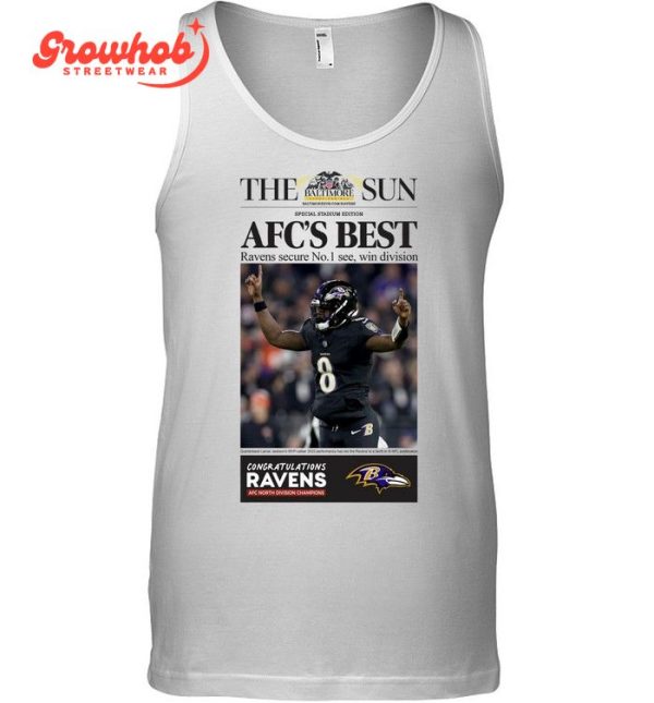 Baltimore Ravens AFC 2023 Champions T-Shirt