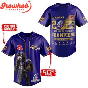 Baltimore Ravens AFC North Champions 2024 Baseball Jacket