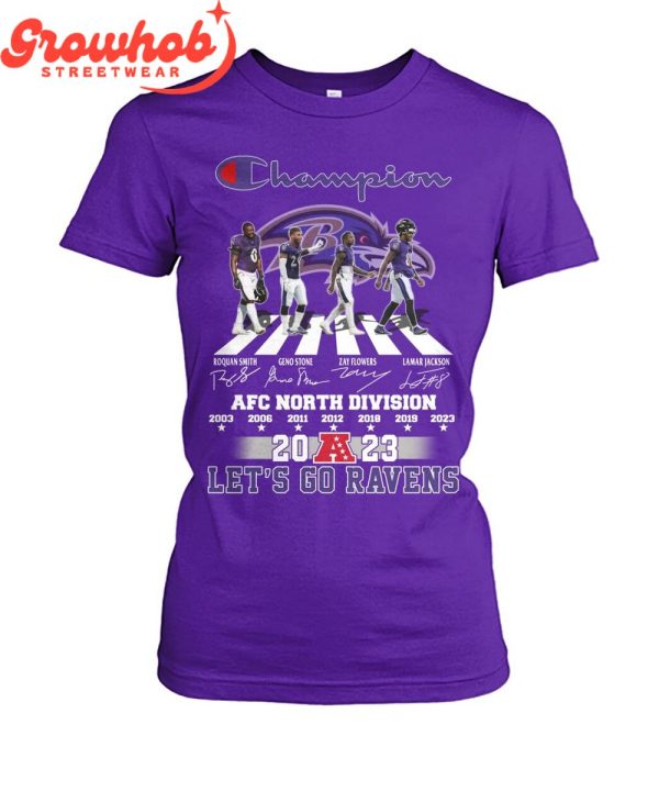Baltimore Ravens Let’s Go AFC North Champions T-Shirt