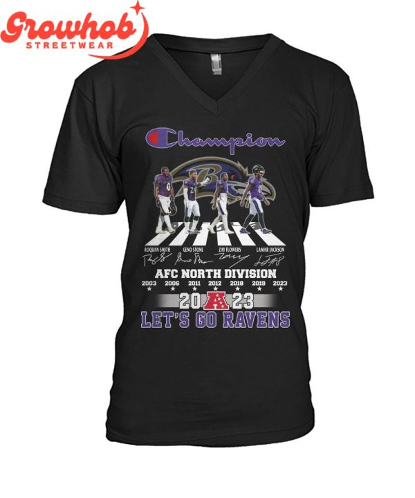 Baltimore Ravens Let’s Go AFC North Champions T-Shirt