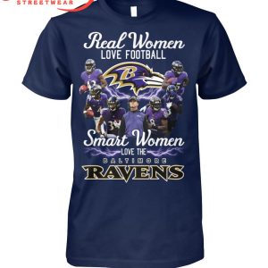 Baltimore Ravens Smart Women Love Ravens T-Shirt