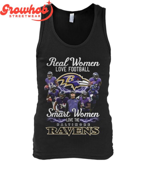 Baltimore Ravens Smart Women Love Ravens T-Shirt