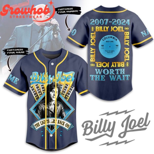 Billy Joel 2007-2024 Worth The Wait Personalized Baseball Jersey