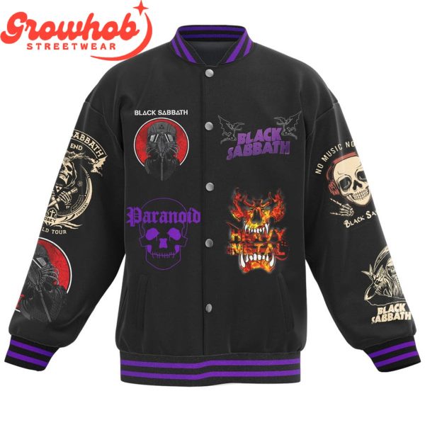 Black Sabbath Paranoid Baseball Jacket