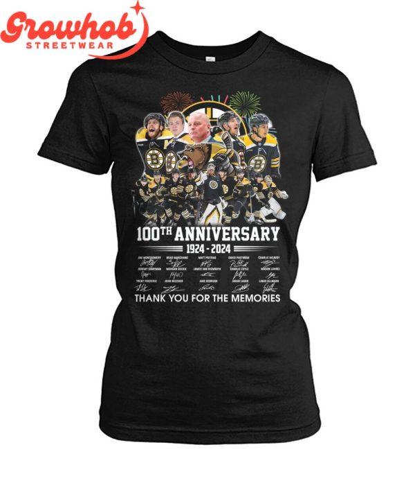 Boston Bruins 100th Anniversary 1924-2024 Fan T-Shirt