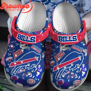 Buffalo Bills Let’s Go Buffalo Blue Crocs Clogs