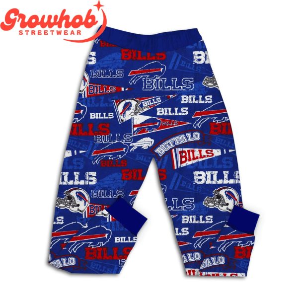 Buffalo Bills Let’s Go Buffalo Fleece Pajamas Set