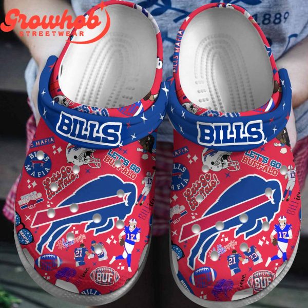 Buffalo Bills Let’s Go Buffalo Red Crocs Clogs