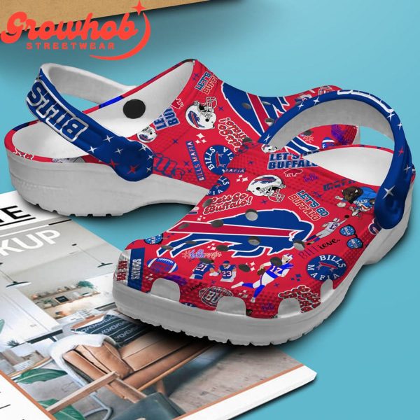 Buffalo Bills Let’s Go Buffalo Red Crocs Clogs