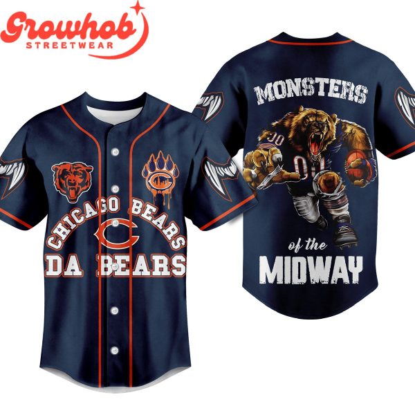 Chicago Bears Monsters Of The Midway Baseball Jersey