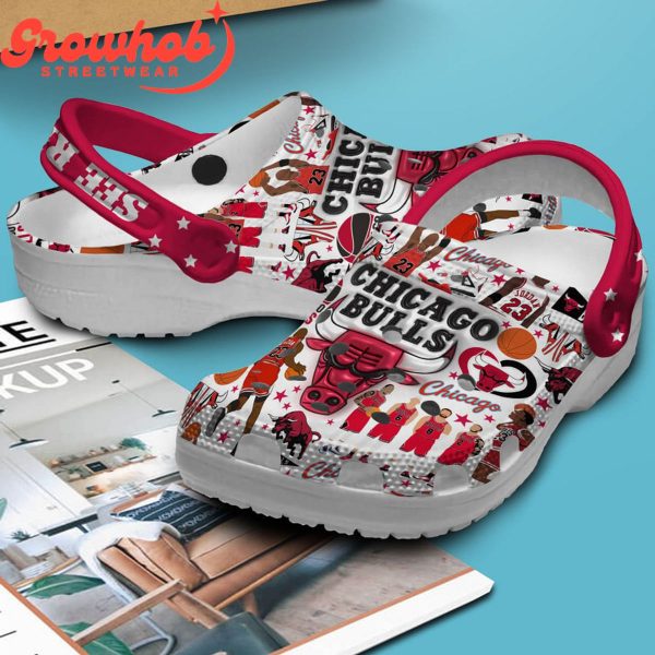 Chicago Bulls See Red Fan Crocs Clogs