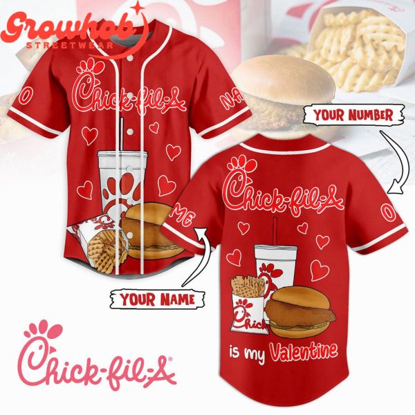 Chick-fil-A Fan Food Lover Personalized Baseball Jersey