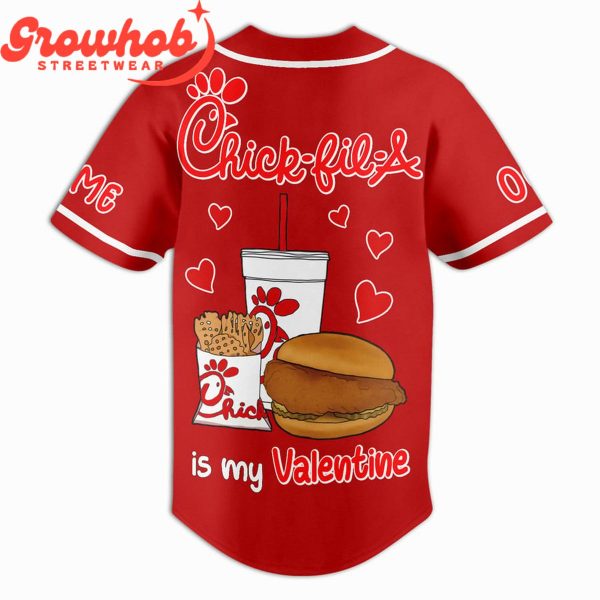 Chick-fil-A Fan Food Lover Personalized Baseball Jersey