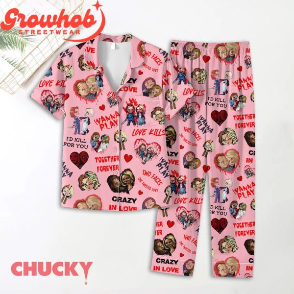 Chucky Valentine Polyester Pajamas Set