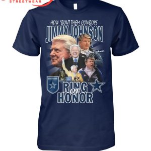 Dallas Cowboys Jimmy Johnson Ring Of Honor T-Shirt