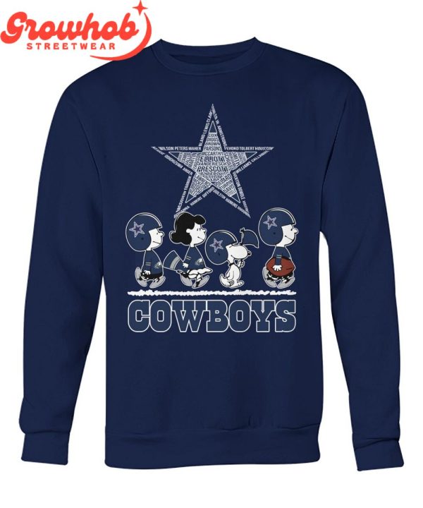 Dallas Cowboys Snoopy Charlie Brown T-Shirt