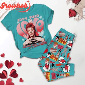 David Bowie You’re Not Alone Valentine Fleece Pajamas Set