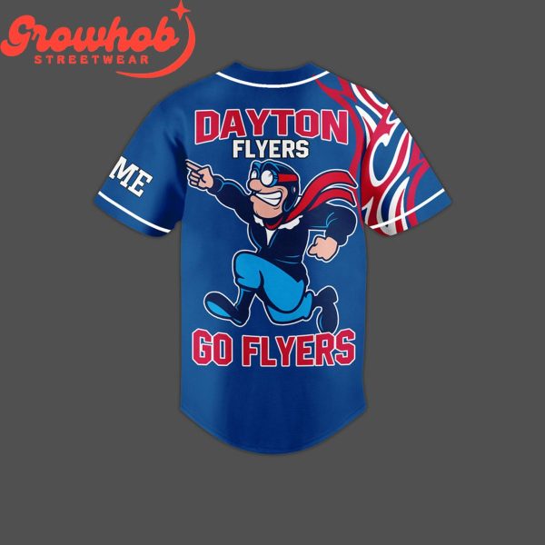 Dayton Flyers Go Flyers Personalized Baseball Jersey