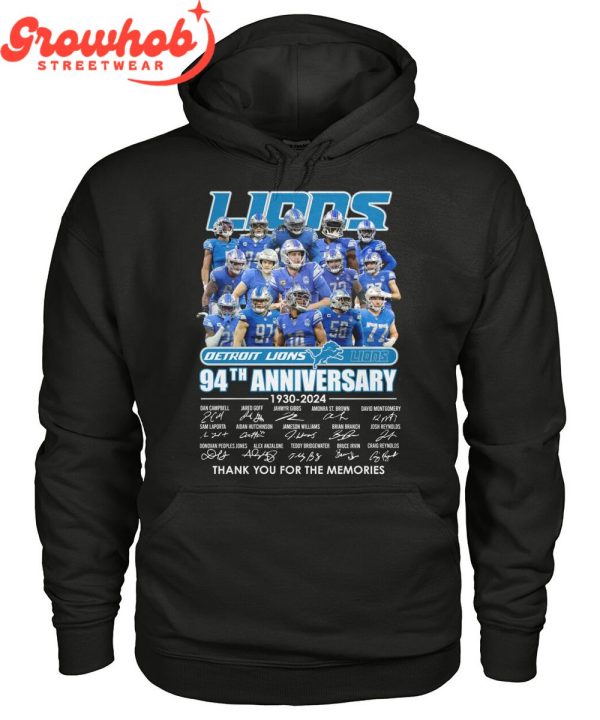 Detroit Lions 94th Years Of Fan Love T-Shirt