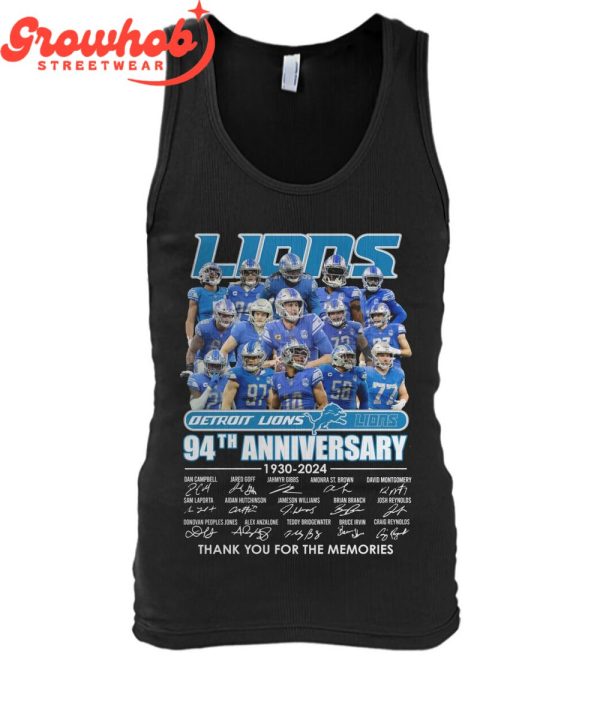 Detroit Lions 94th Years Of Fan Love T-Shirt