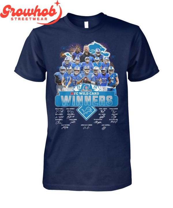 Detroit Lions AFC Wild Card Winner T-Shirt