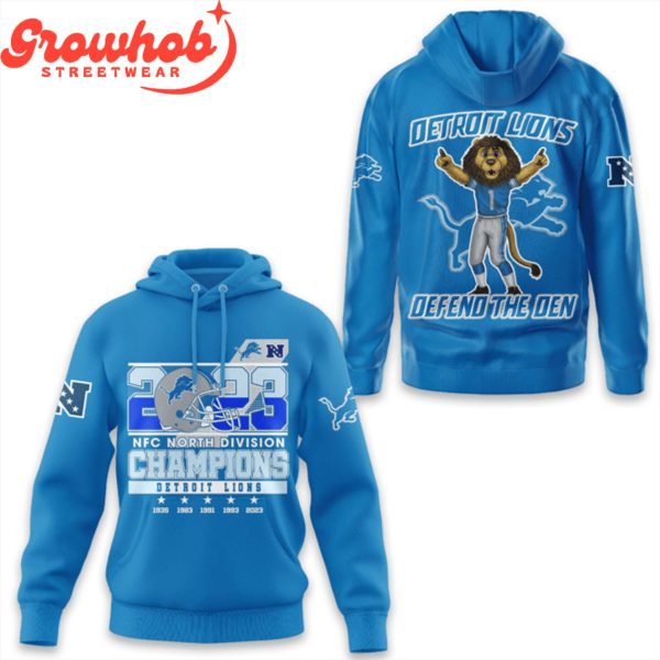 Detroit Lions Champions Defend The Den Hoodie Shirts