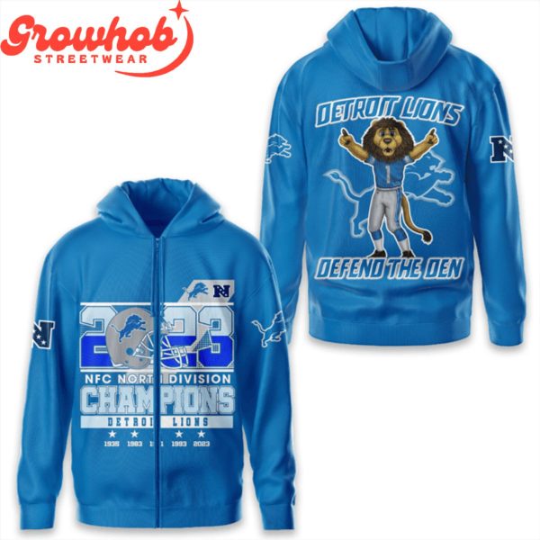 Detroit Lions Champions Defend The Den Hoodie Shirts