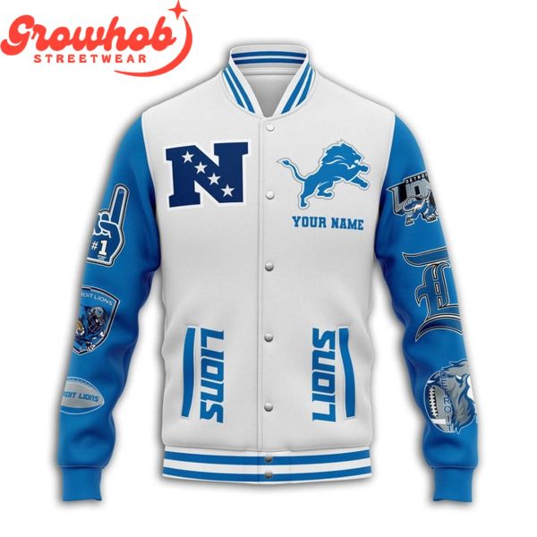 Detroit Lions Football 1934 Fan Personalized Baseball Jacket