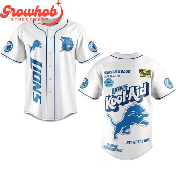 Detroit Lions Kool-Aid Playoff Bound Fan Baseball Jersey