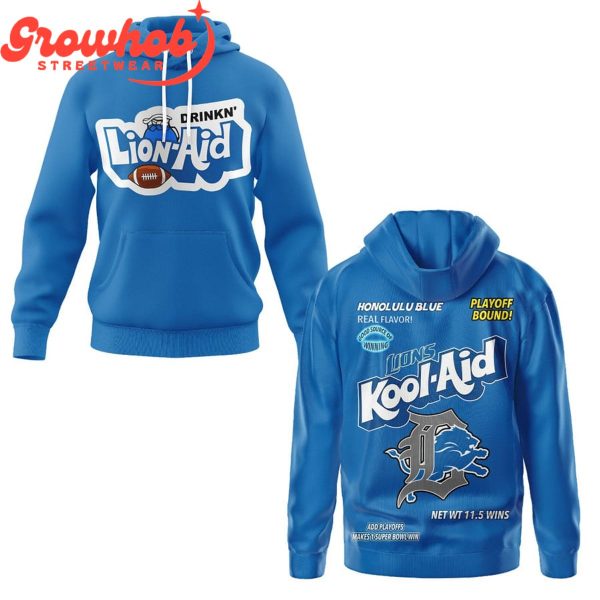 Detroit Lions Kool-Aid Playoff Bound Fan Hoodie Shirts