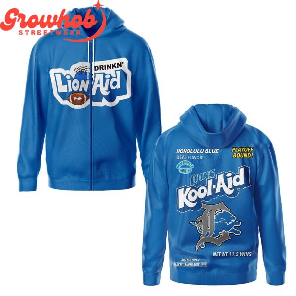 Detroit Lions Kool-Aid Playoff Bound Fan Hoodie Shirts