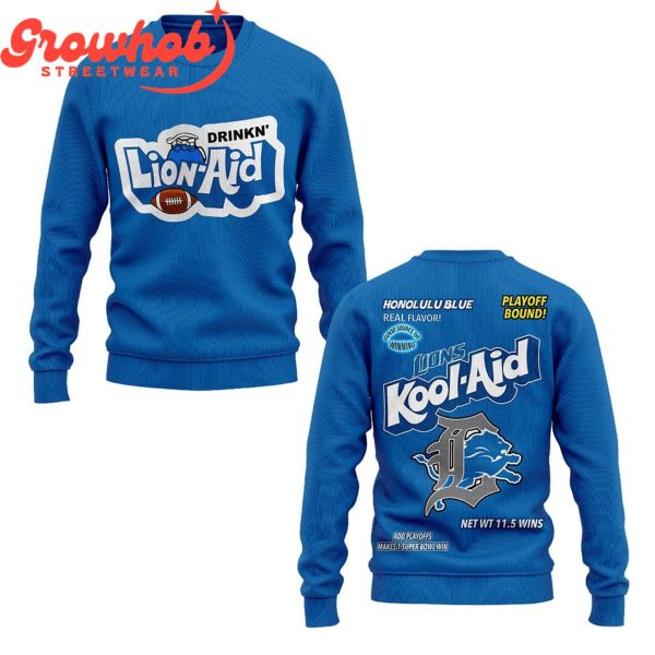 Detroit Lions Kool-Aid Playoff Bound Fan Hoodie Shirts