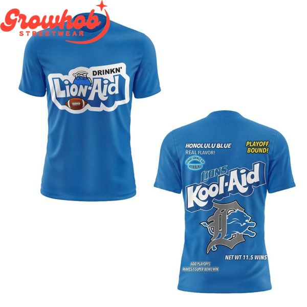 Detroit Lions Kool-Aid Playoff Bound Fan Hoodie Shirts