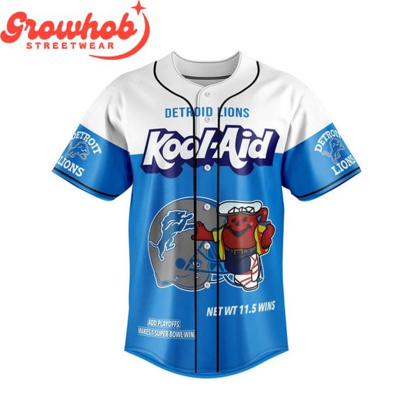 Detroit Lions Kool-Aid Super Bowl Fan Baseball Jersey