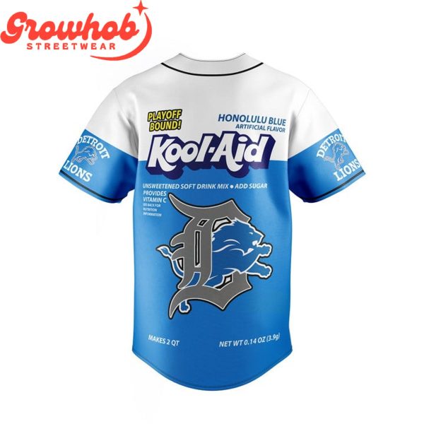 Detroit Lions Kool-Aid Super Bowl Fan Baseball Jersey