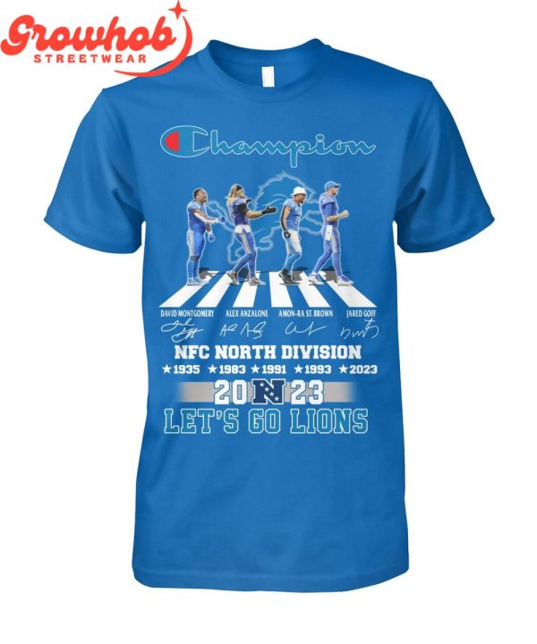 Detroit Lions NFC North Division Champions Memories T-Shirt