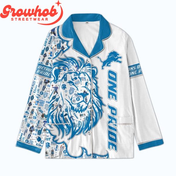 Detroit Lions One Pride Polyester Pajamas Set