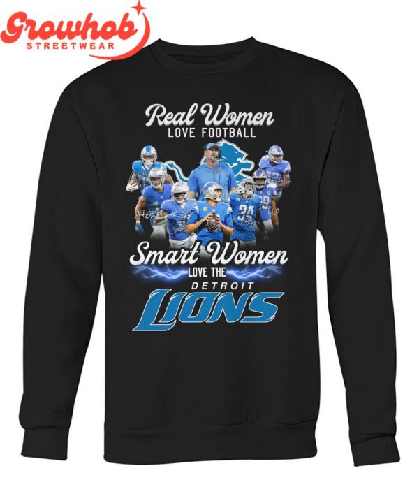 Detroit Lions Smart Women Love Lions T-Shirt