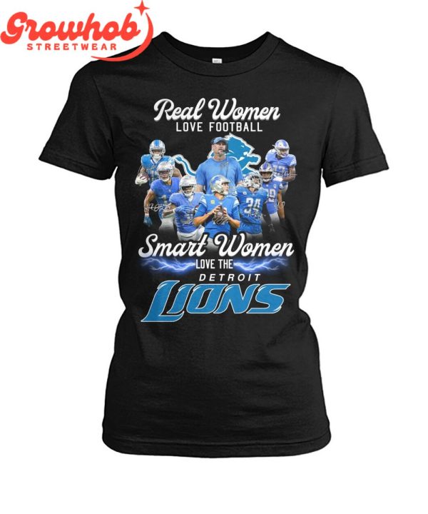 Detroit Lions Smart Women Love Lions T-Shirt